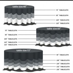 8- 120 Inch White Tablecloths